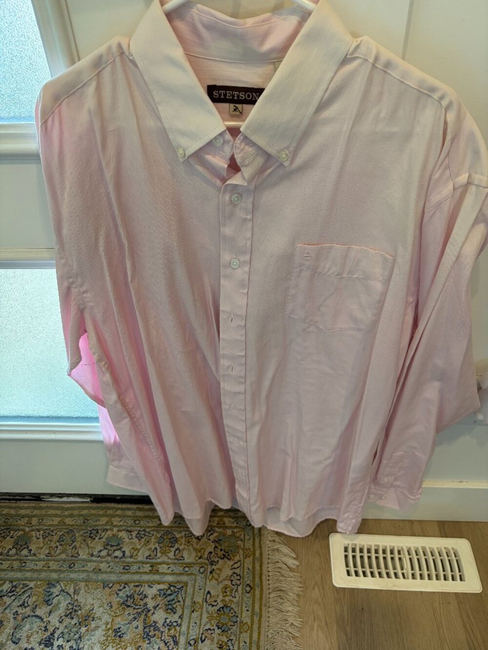 Brand New Stetson Western Shirt Salmon Pink Cowboy Rodeo